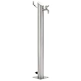 vidaXL Wassersäule Edelstahl 95 cm Wasserzapfstelle Brunnen...