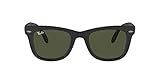 Ray-Ban Herren Folding Wayfarer Sonnenbrille, Schwarz (Schwarz/ Klassisch...