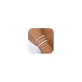 CASSIECA 3Pcs Armband Damen 925 Sterling Silber Armbänder Silver Armband...