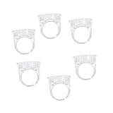 SOESFOUFU 6 Stück Teiliges Transparenter Kreativer Ringbecher für Tattoos...