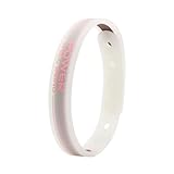 Power Ionics Transparent rosa Surfer Armband Damen Herren Silikonarmband 24...