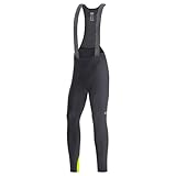 GORE WEAR Herren C3 Thermo Trägerhose+, Black/Neon Yellow, XL EU