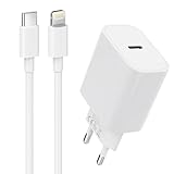 Apple MFi Zertifiziert 25W USB C Ladegeräte und USB C auf Lightning Kabel...