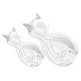 SHINEOFI 2 Stück Katzenform Wandhaken Transparent Niedliche Wandaufhänger...