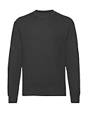 Fruit of the Loom Herren Sweatshirt, langärmelig, 62–202–0 M Schwarz