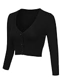 Aottori Bolero Damen Festlich Kurz Strickjacke Elegant Langarm Open Front...