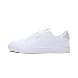 PUMA Unisex Puma Shuffle Sneaker, Puma White-Puma White-Puma Team Gold, 43...