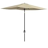 Outsunny Gartensonnenschirm Gerader, neigbarer Sonnenschirm 2 x 3 m mit...