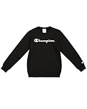 Champion Jungen Legacy Boy-Big Logo Sweatshirt, Black (KK001), 13-14 Years