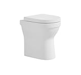 sanicomfort Stand-WC Cozy erhöht | 47,5 cm Sitzhöhe | Spülrandlos mit WC...