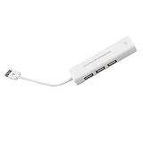 POPETPOP 1 PC Hub Kabel Netzwerk Daten Ethernet Adapter Typ Weiß