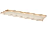 Rayher 62689000 Holz-Tablett zum Dekorieren, 45 x 13,5 cm, Randhöhe 2,3...