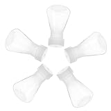 Sosoport 5 Stück Teiliges Kunststoff erlenmeyerkolben mit Deckel Konischer...