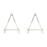 MQODLFP Makramee-Wandregal – Boho-Holz-Wandregale mit Perlen,...