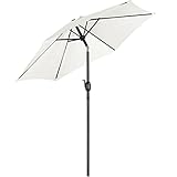 Yaheetech Gartenschirm 230 cm Sonnenschirm Balkon Marktschirm Kurbelschirm...