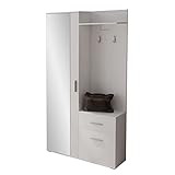 Mirjan24 Garderoben-Set Epic, praktische Wandgarderobe mit 2 Kleiderhaken,...