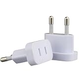 USA Europa Steckdosenadapter, Reiseadapter mit Ladeanschluss | Tragbarer...