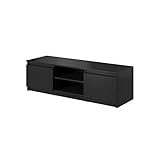 DINGO - TV Schrank 120cm Breit, Sideboard Wohnzimmer, Lowboard Schwarz...