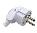 3PCS Schuko Stecker Schukostecker, Stecker 250V, Stromstecker Mit...