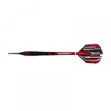 Harrows Ace Rubber Black Dartpfeile | Softdarts-Set mit Tragetasche |16g...