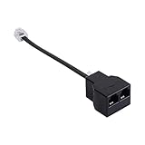 Telefonsplitter für Festnetzwerke - Port Telefonsplitteradapter, 2 -Wege...