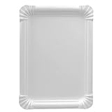 Papstar Pappteller / Einwegteller eckig, weiß 'pure' (250 Stück), 16.5 x...