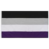 TRIXES Asexuelle Flagge – LGBTQ+ Pride Flags Innen & Außen Ace Zubehör...