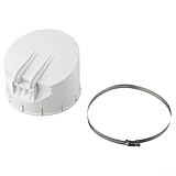 HOHOVYVY PVC Rückstauklappe Für Abflussrohr 50–160 MM Für Horizontale...