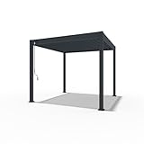 PergoLine bioklimatische Pergola 3x3 m | Aluminium Lamellendach in...