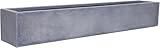 VIVANNO Blumenkasten Balkonkasten Pflanzkasten Fiberglas FLOBO Beton-Optik...