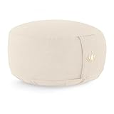 Lotuscrafts® Meditationskissen mit 15cm Sitzhöhe, Bestickt, Yoga Kissen...