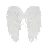 CHICTRY Halloween Feder Engelsflügel 45 * 45/55 * 55cm Federflügel Angel...