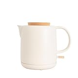 CREATE/KETTLE CERAMIC/Keramischer Wasserkocher Cremeweiß/Keramikgehäuse,...