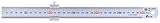 Shinwa 3-D-76752 300 mm metrisches Stahl Regel mit Lineal Stop von...