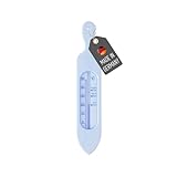 Lantelme Badethermometer Farbe Hellblau | Temperaturanzeige mit...