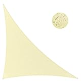 IOAOI Sonnensegel 3m x 4m x 5m Dreieck Rechtwinklig - Markise Mit 95% UV...