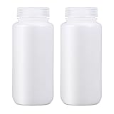 UMETASS Kunststoff-Flasche mit breiter Öffnung, Labor-Reagenzflasche,...