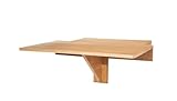 Spetebo Holz Wandtisch klappbar - 60 x 40 cm - Klapptisch platzsparend zur...