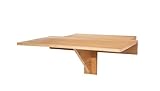 Spetebo Holz Wandtisch klappbar - 60 x 40 cm - Klapptisch platzsparend zur...