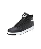 PUMA Unisex Rebound Joy Fur Sneaker, Black White, 43 EU