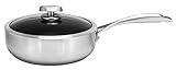 SCANPAN CS+ Tiefe Sautepfanne mit Deckel 26 cm, 3 l | 5-schichtige...