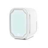 UNYQBFKM Hautpflege-Make-Up-KüHlschrank, Mini-KüHlschrank mit Dimmbarem...