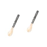 MAGICLULU 2 Stück Shell Spoon Schwarz Geblümt Bruchfester Dekorativer...