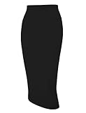 Tapata Damen Bleistiftrock Midi Kurz Hohe Taille Stretch Figurbetont Rock...