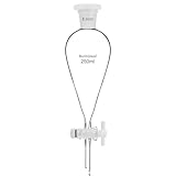 BorinGlass Kegelförmiger Abtrenntrichter 250 ml mit 24/29 Gelenken und...