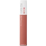 Maybelline New York Lippenstift, Super Stay Matte Ink Un-Nudes, Flüssig...