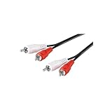 Goobay 50097 Stereo Cinchkabel 0,5m / 2x Cinch-Stecker auf 2x Cinchstecker...