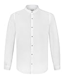 Stockerpoint Herren Friedrich Trachtenhemd, Weiß, M EU