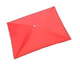 Rechteckiger Terrassenschirm, Ersatzdach, langlebig, Markttischabdeckung,...