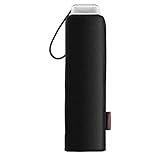 Samsonite Alu Drop S - 3 Section Manual Mini Flat Regenschirm, 23 cm, Black